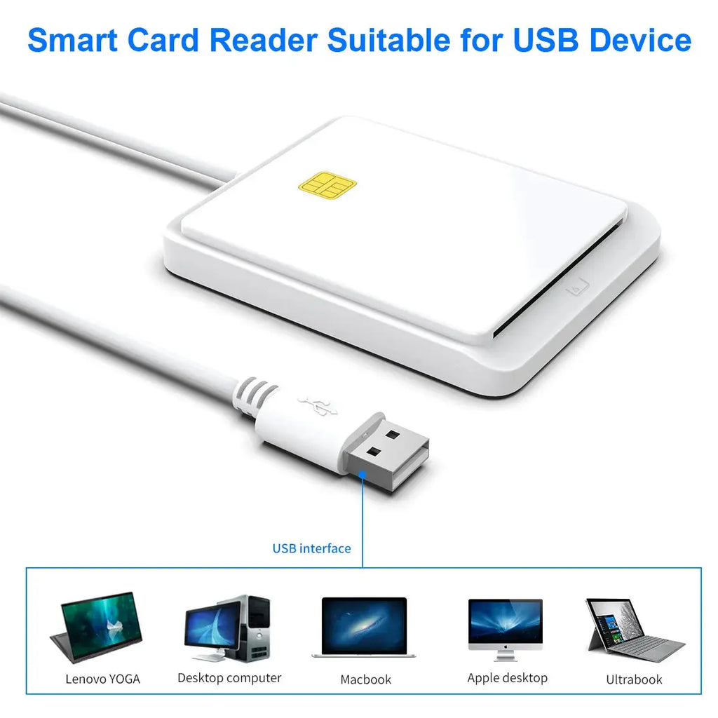 UTHAI CR317 Multifunctional Smart Card SIM Smart Card Reader Tax Declaration CAC ID Card Reader Combo Smart_Life_Tech