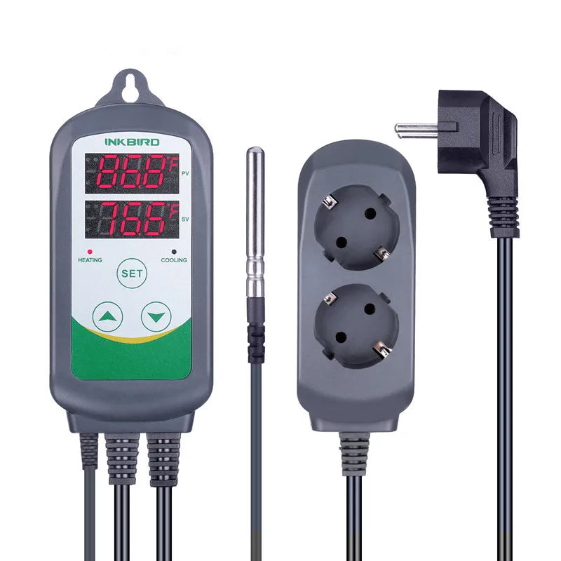 INKBIRD ITC-308 & 308WIFI EU Plug Digital Temperature Controller Thermostat Regulator Dual Relays Heating & Cooling Homebrewing