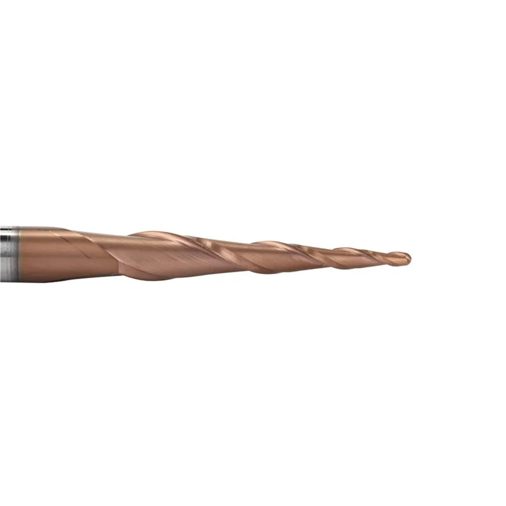 HRC62 Solid Carbide Ball Nose Tapered End Mills Carving Bit Engraving Router Bits Taper Wood Metal Milling Cutters Endmill