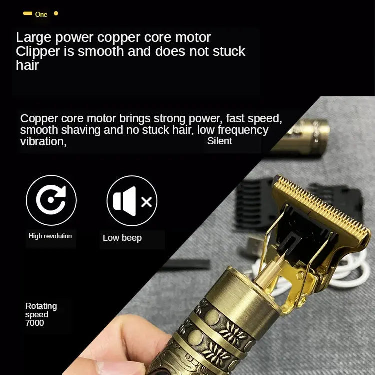 T9 Hair Clipper Repair Beard Shaving Body Hair Trimmer Clippers Electric Machine Men Haircut Machine 0mm Barber Shaver Smart_Life_Tech