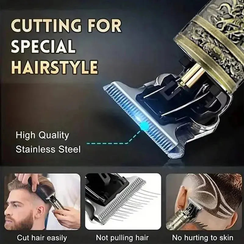 New！T9 Electric Hair Trimmer/Accessories | USB Professional Shaver | 0mm Bald Fade Cutting Machine Portable for Men Home Haircut Smart_Life_Tech