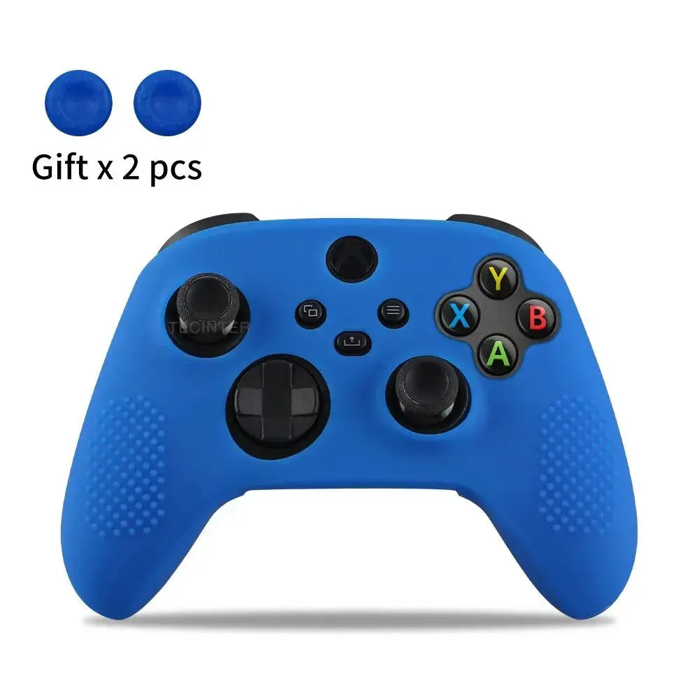 Soft Silicone Case For Xbox Series X/S Controller Protective Skin Gamepad Accessories Thumb Grips Caps Joystick Cover Shell Smart_Life_Tech
