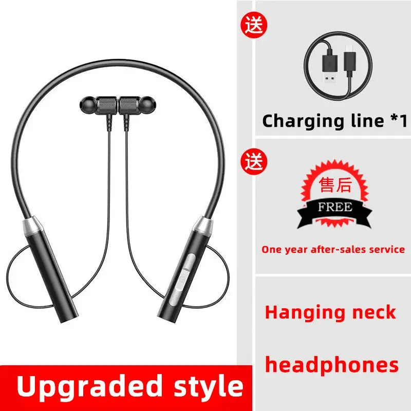 Wireless Bluetooth Earphones Neckband Headphones Gaming Stereo Sports Headset Halter Waterproof Magnetic Earbud with LED Display Smart_Life_Tech