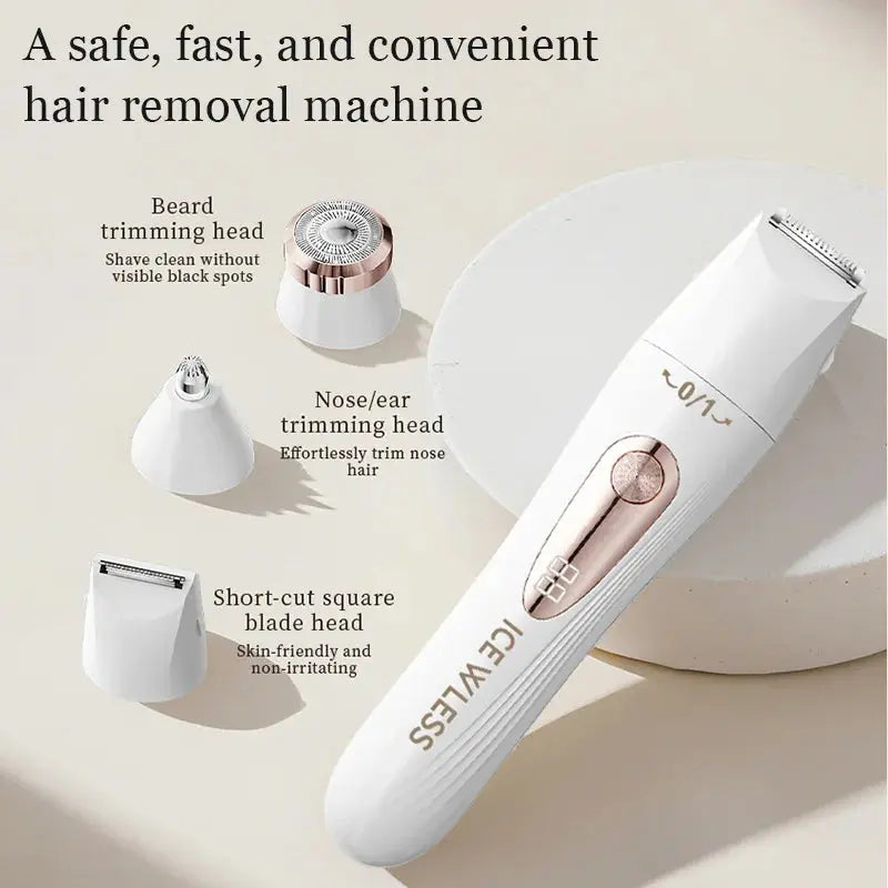 Multi functional shaver, USB charging with digital display, underarm hair removal device, women's eyebrow and nose hair trimmer Smart_Life_Tech