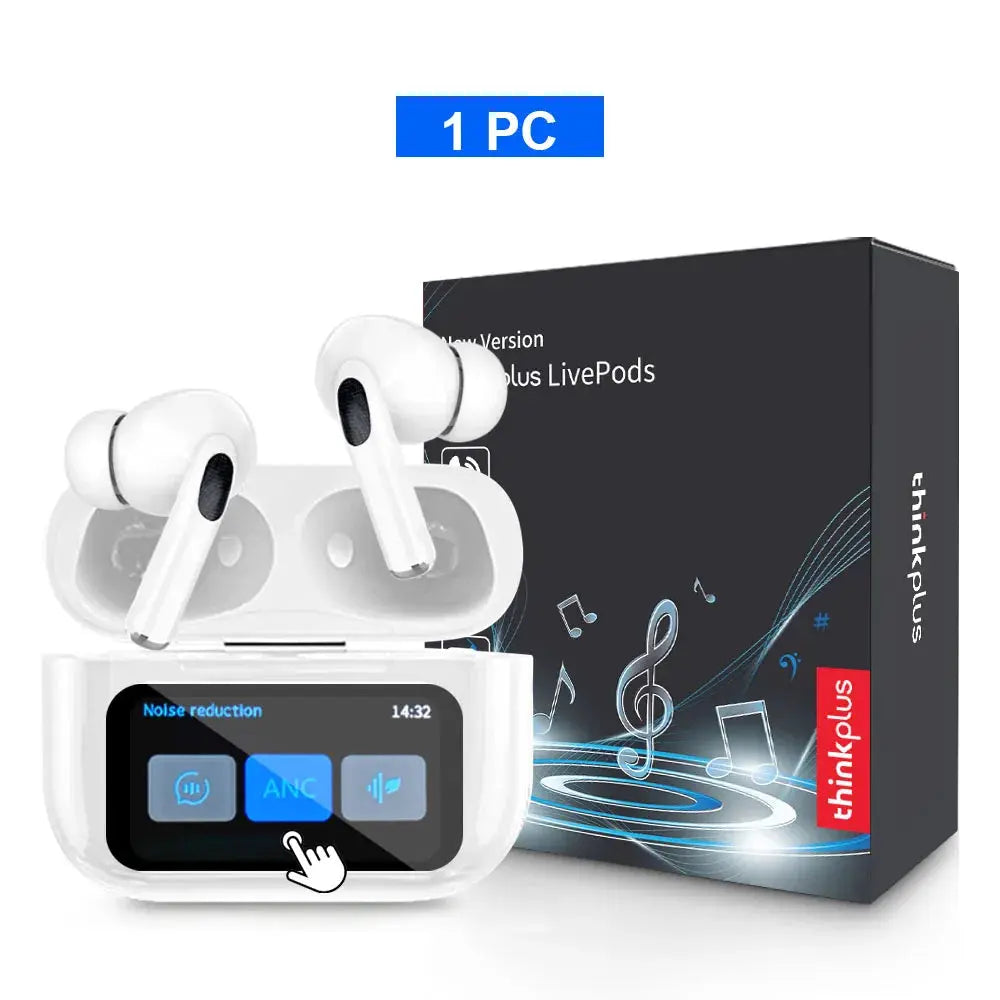 Original Thinkplus Wireless Bluetooth Earphones ANC Noise Reduction Earbuds HD Mic Call Gamer Headsets LED Touch Screen Control Smart_Life_Tech