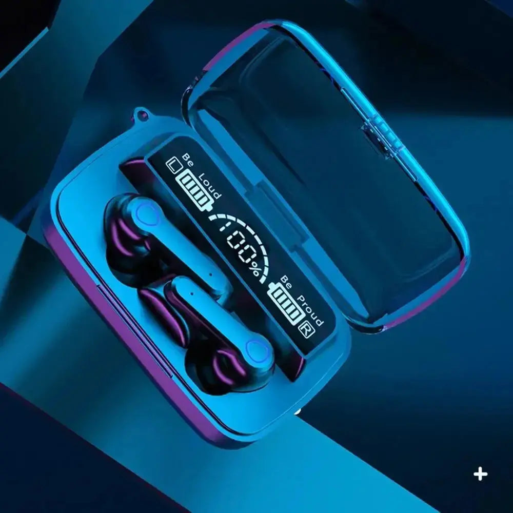 Original M19 Bluetooth Headset Wireless In-Ear Sports Intelligente Touch Led Displaymirror Warehouse Charging Treasure Earphone Smart_Life_Tech