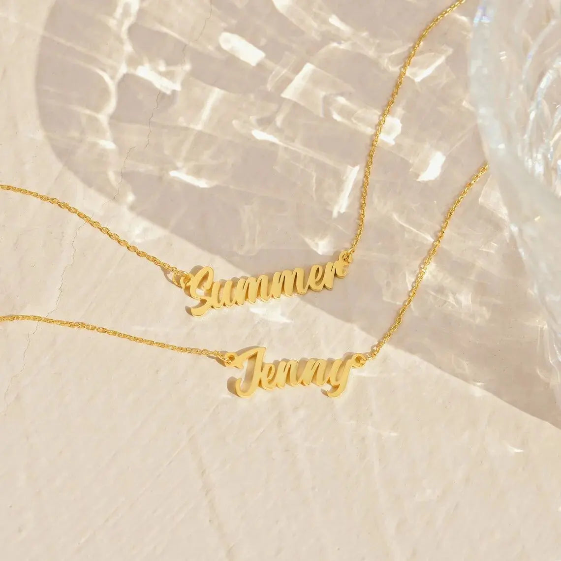 Custom Name Necklace for Women Personalised Cursive Letter Pendant Stainless Steel Jewelry Men Chain Choker Collar Personalizado Smart_Life_Tech