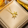 ZAKOL French Shell Pearl Necklace For Women Gold Color Stainless Steel Zircon Love Heart Clavicle Chain Choker Wedding Jewelry Smart_Life_Tech