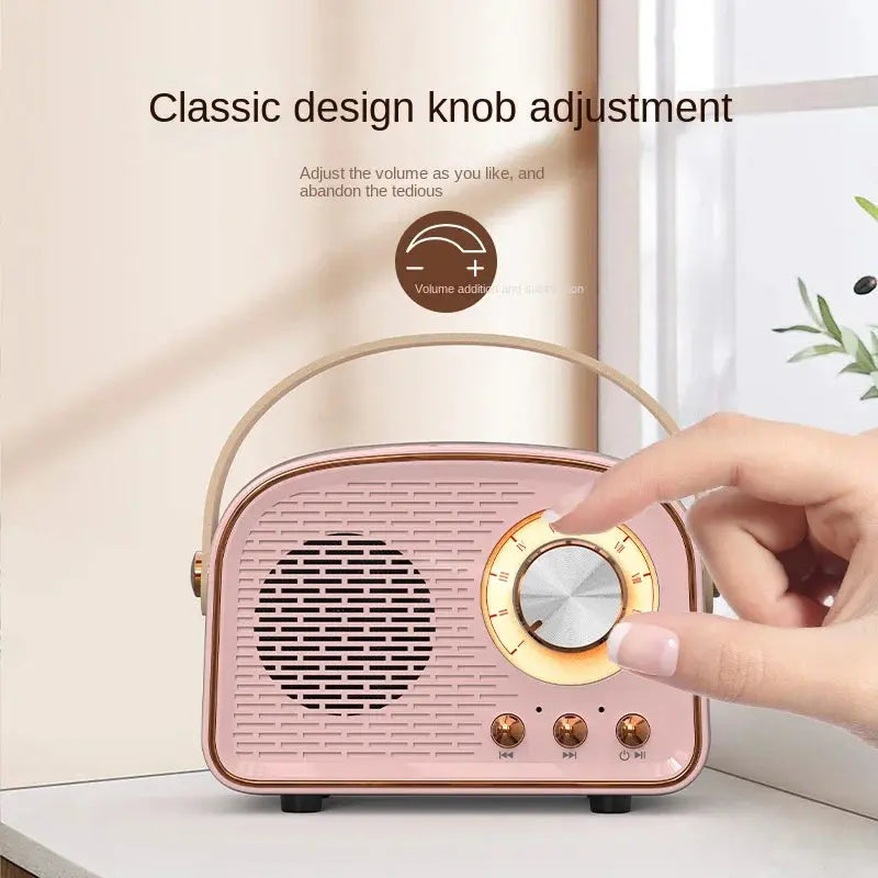 Retro Mini Bluetooth Speaker DW21 Classical Music Player Sound Stereo Subwoofer Portable Decoration Speakers Home Music Player Smart_Life_Tech