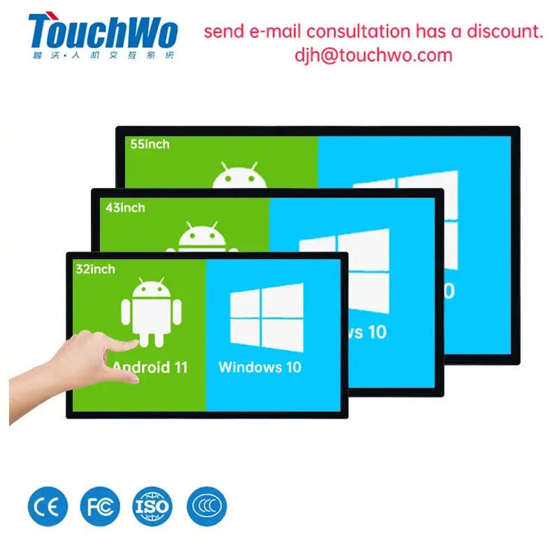 TouchWo 32 43 55 65" Interactive Whiteboard Touchscreen Monitor,All-in-One Touch Computer Smart Board For Office Classroom Smart_Life_Tech