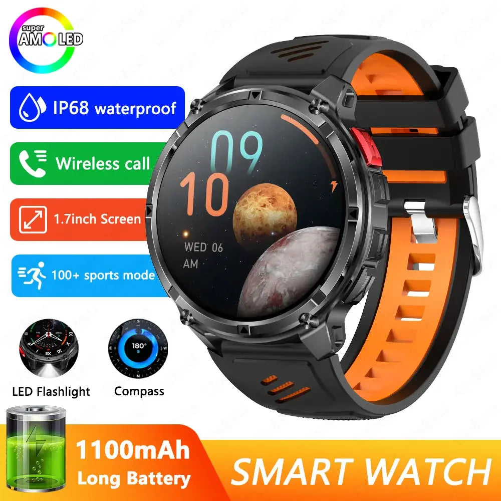 2026 New T-Rex3 Pro 1100mAh Battery Smart Watch GPS path 5ATM Waterproof Sports Run tracker Outdoors Compass Military Smartwatch Smart_Life_Tech