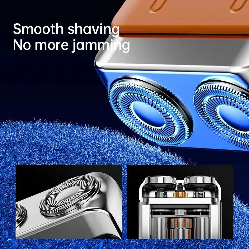 R20 Mini Electric Smart Shaver Shaver Digital Display Dual Blade Rechargeable Shaver Powerful Beard Trimmer Household Car Shaver Smart_Life_Tech