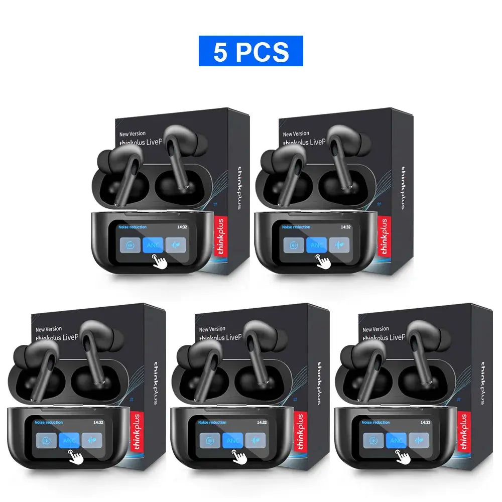 Original Thinkplus Wireless Bluetooth Earphones ANC Noise Reduction Earbuds HD Mic Call Gamer Headsets LED Touch Screen Control Smart_Life_Tech