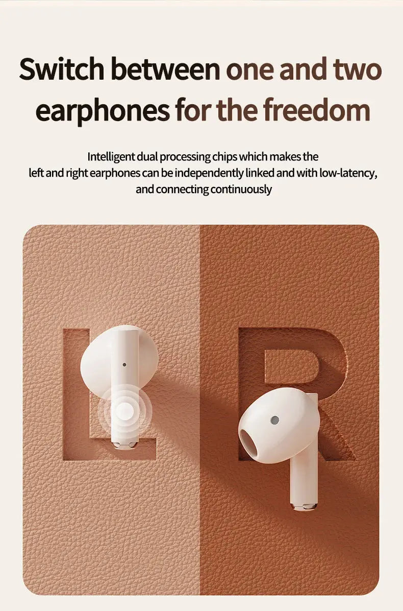 Q86 Bluetooth 5.3 Wireless Headphones Power LED Digital Display 24hours Endurance HiFi Gaming Headsets Waterproof Sports Earbuds Smart_Life_Tech