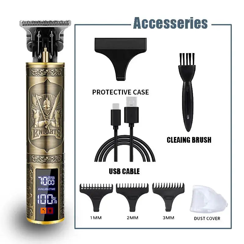 New！T9 Electric Hair Trimmer/Accessories | USB Professional Shaver | 0mm Bald Fade Cutting Machine Portable for Men Home Haircut Smart_Life_Tech