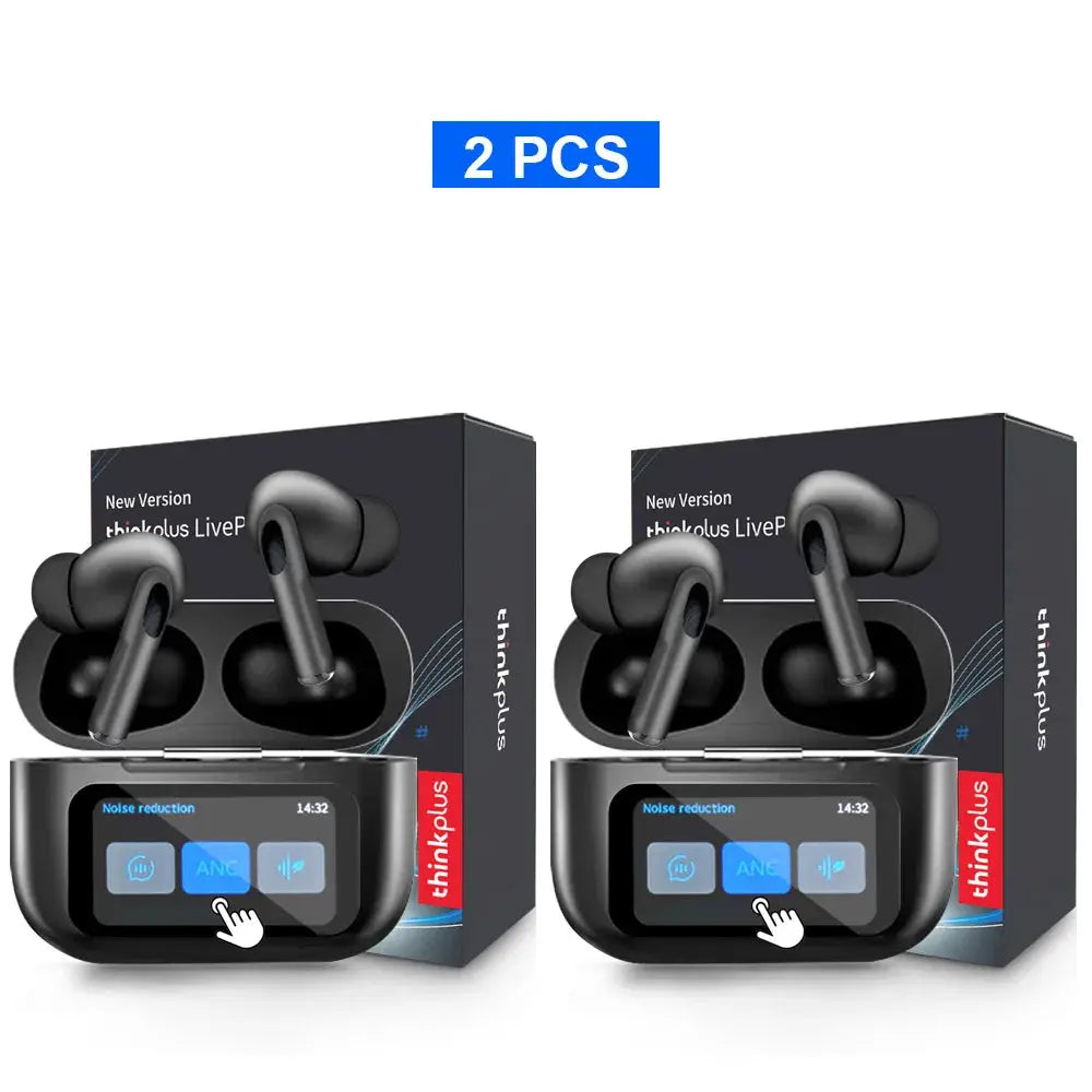 Original Thinkplus Wireless Bluetooth Earphones ANC Noise Reduction Earbuds HD Mic Call Gamer Headsets LED Touch Screen Control Smart_Life_Tech
