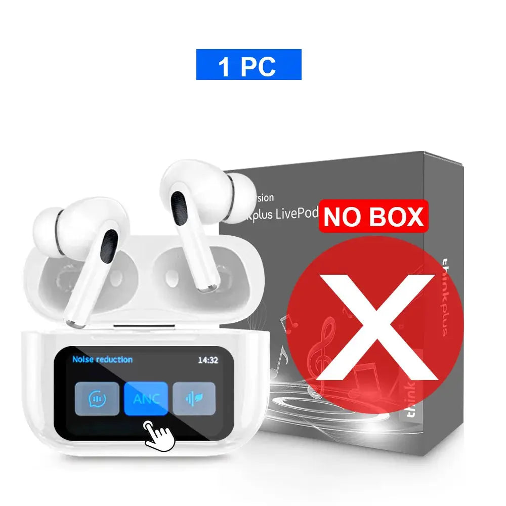 Original Thinkplus Wireless Bluetooth Earphones ANC Noise Reduction Earbuds HD Mic Call Gamer Headsets LED Touch Screen Control Smart_Life_Tech