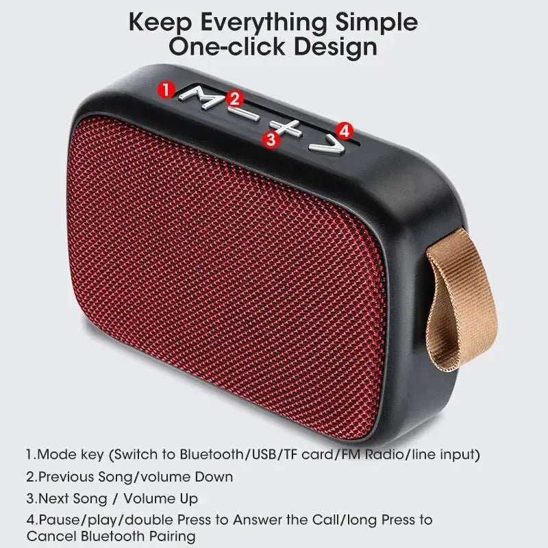 New Wireless  Speaker Outdoor Portable Subwoofer Mini Speaker Home Cloth Card Speaker Smart_Life_Tech