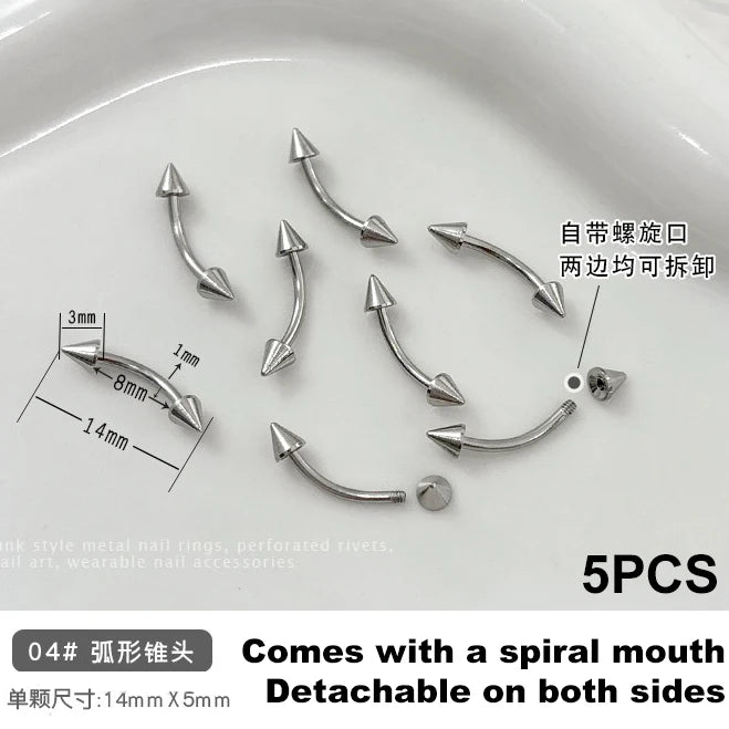 Ribbon Pearl Ball Nail Art Accessories Decorations Tools