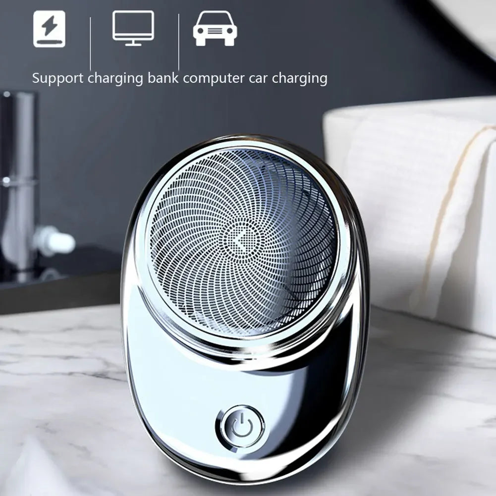 Portable Electric Shaver USB Rechargeable Mini Shave Electric Razor Pocket Shaver Waterproof Shaver Gift for Father Husband
