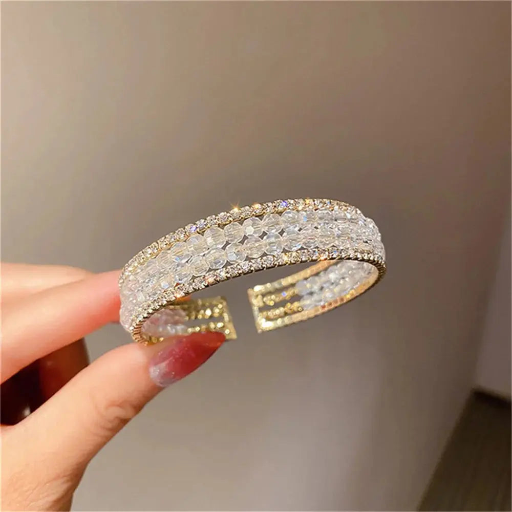 Stainless Steel Tennis Bracelets For Women Adjustable AAA Cubic Zirconia Crystal Choker Bead Chain Pendant Necklace Fine Jewelry Smart_Life_Tech