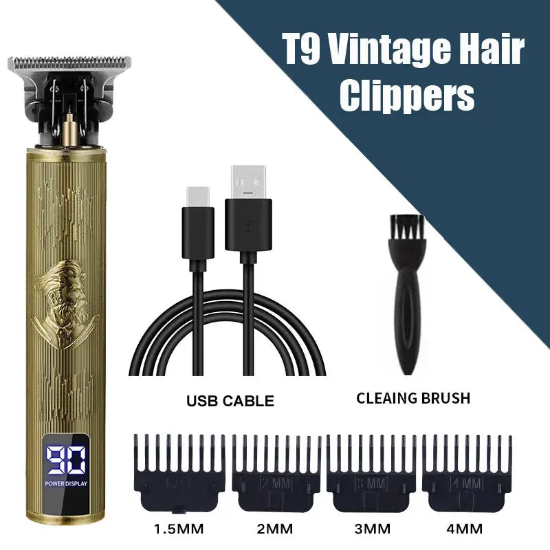 New！T9 Electric Hair Trimmer/Accessories | USB Professional Shaver | 0mm Bald Fade Cutting Machine Portable for Men Home Haircut Smart_Life_Tech