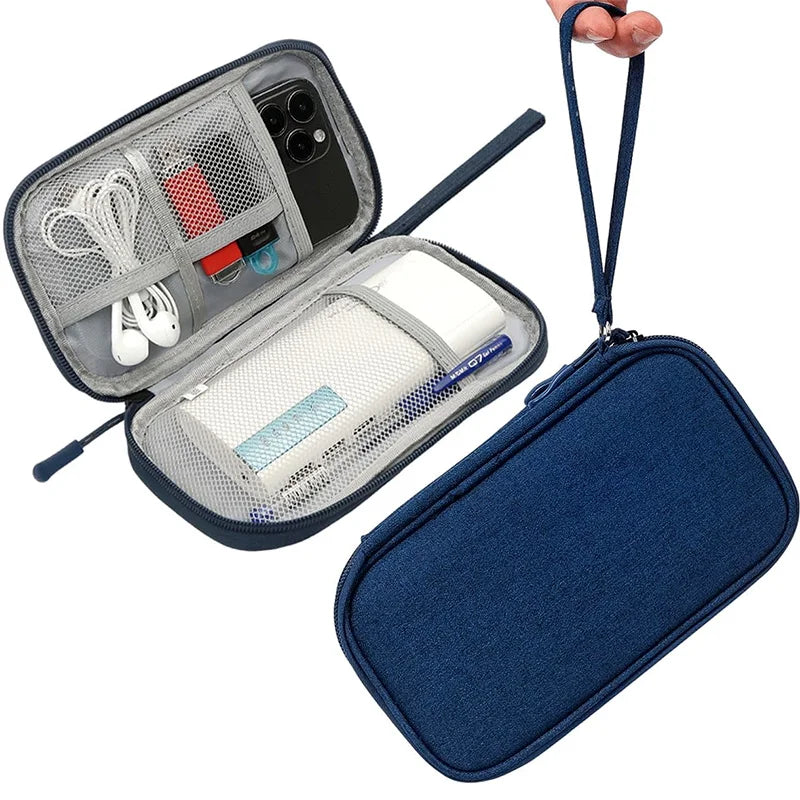 Portable Travel Digital Storage Bag - USB Cable Organizer Headset Charger Case,Multi-Layers Storage Bag for Neatness Convenience