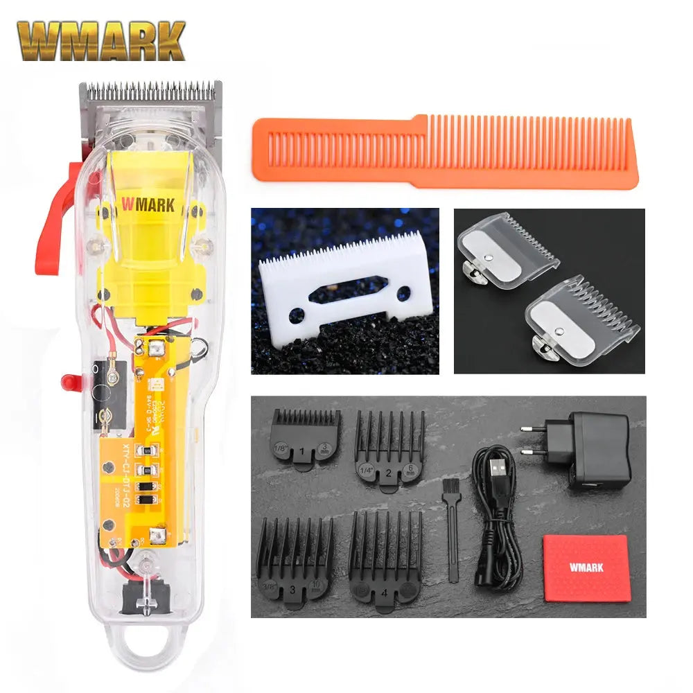 WMARK NG-108 NG-118 Transparent Style Rechargeable Hair clipper Professional Cord & cordless NG-202 Hair Trimmer Smart_Life_Tech