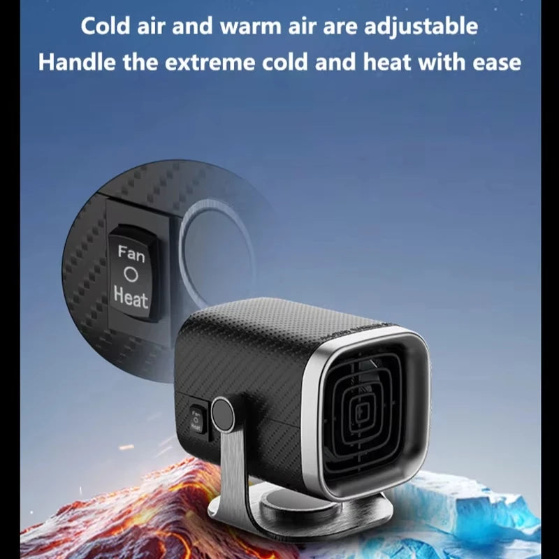 Car Home Heater 12V/24V Electric Cooling Heating Fan Electric Heater Fan Windshield Defogging Demister Defroster HOME Sup