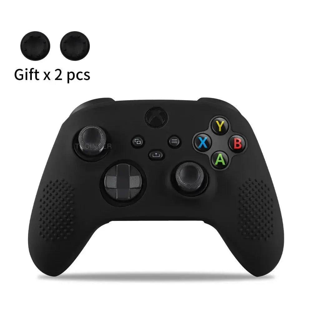 Soft Silicone Case For Xbox Series X/S Controller Protective Skin Gamepad Accessories Thumb Grips Caps Joystick Cover Shell Smart_Life_Tech