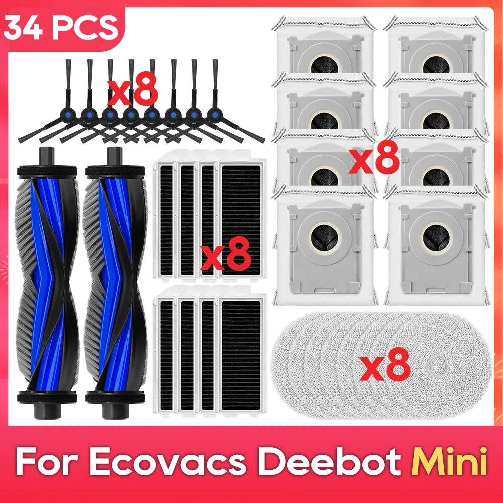 Fit for ( Ecovacs Deebot Mini ) Accessories Main Side Brush Dust Bag Mop Cloth Spare Parts