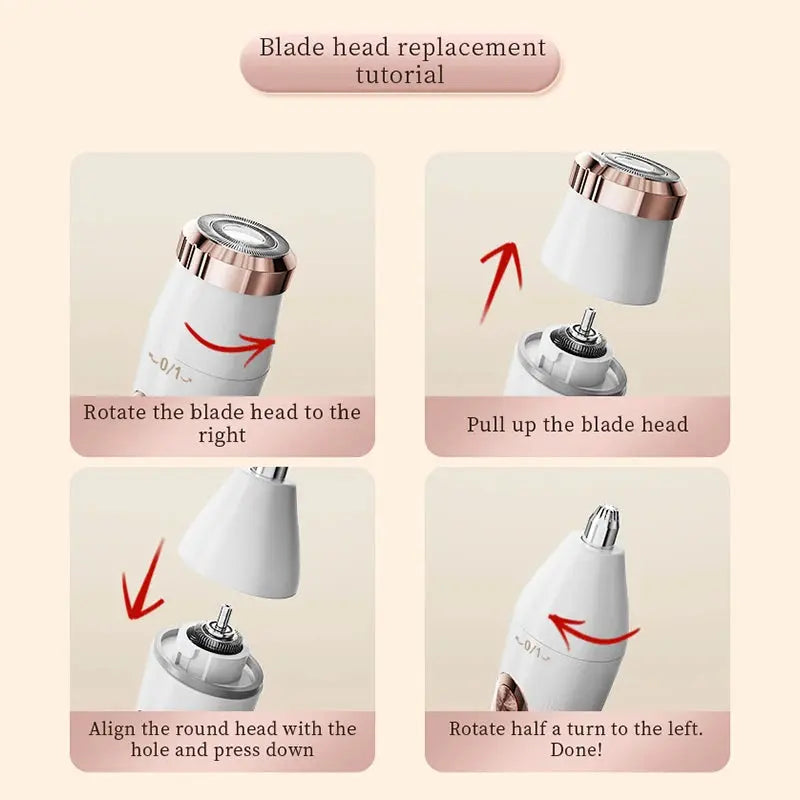 Multi functional shaver, USB charging with digital display, underarm hair removal device, women's eyebrow and nose hair trimmer Smart_Life_Tech