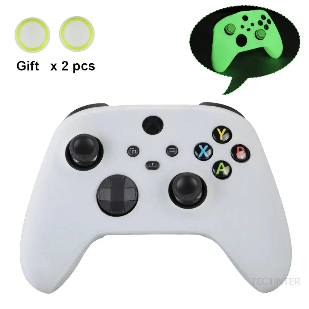 Soft Silicone Case For Xbox Series X/S Controller Protective Skin Gamepad Accessories Thumb Grips Caps Joystick Cover Shell Smart_Life_Tech
