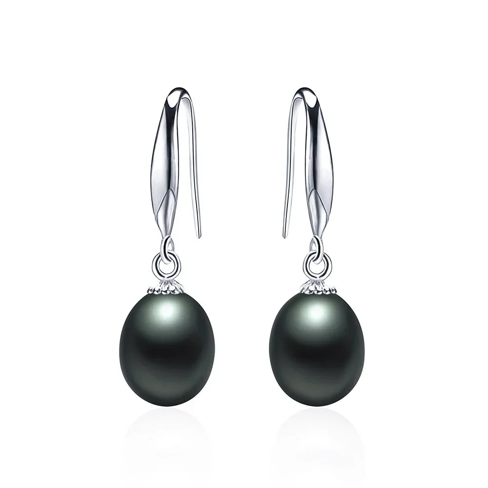 2025 New Arrivals Natural Freshwater Cultured Pearl Drop Earrings for Women 925 Sterling Silver Earrings Wedding Jewelry