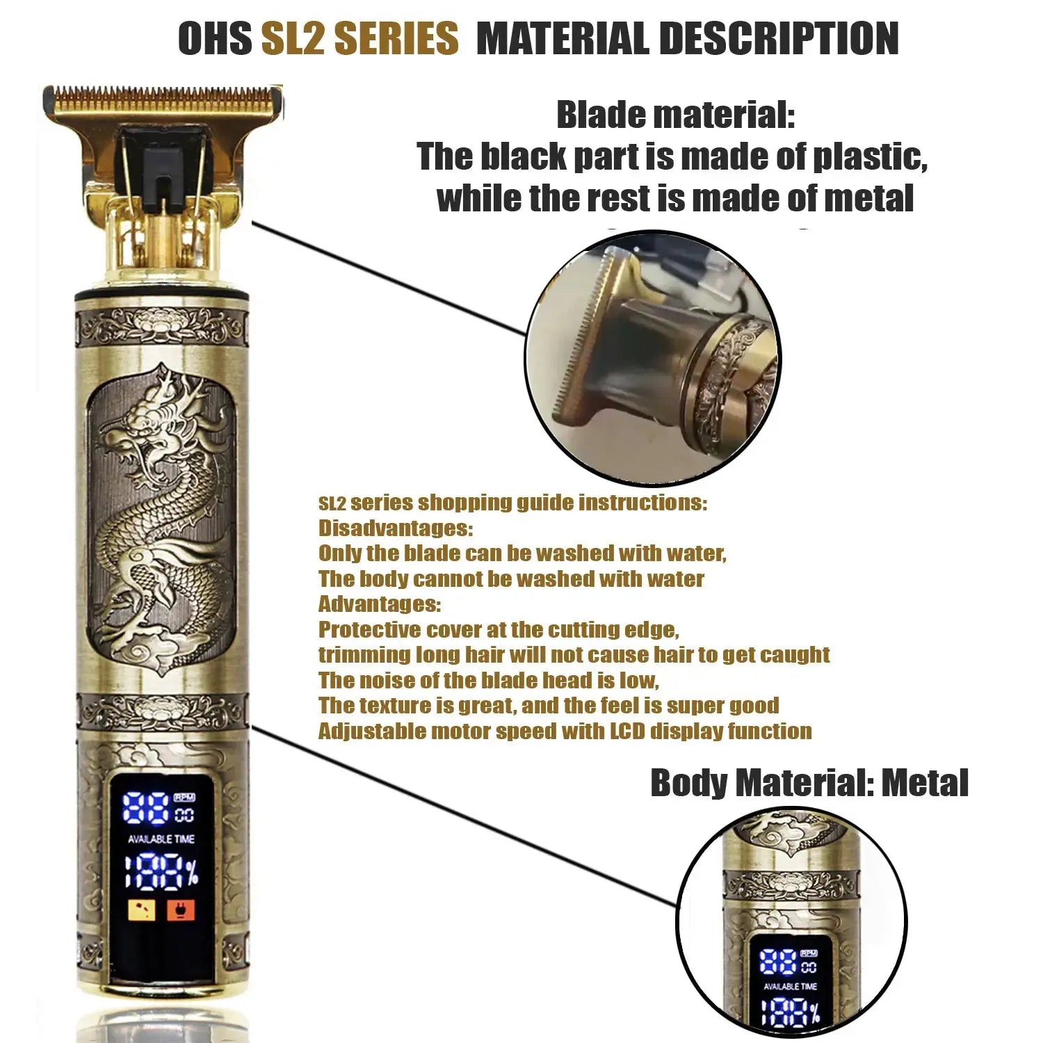 T9 Hair Clipper Repair Beard Shaving Body Hair Trimmer Clippers Electric Machine Men Haircut Machine 0mm Barber Shaver Smart_Life_Tech