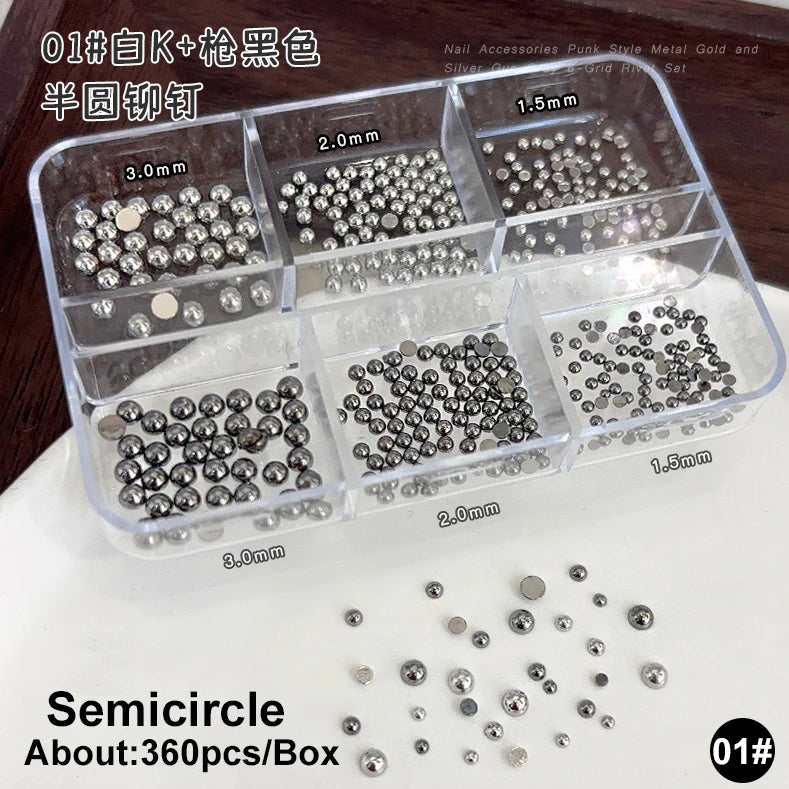 Ribbon Pearl Ball Nail Art Accessories Decorations Tools