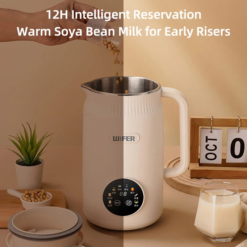 1200ML Electric Soybean Milk Machine Fully Automatic Intelligent Food Mixer Juice Machine 200V Electric Soybean Milk Machine