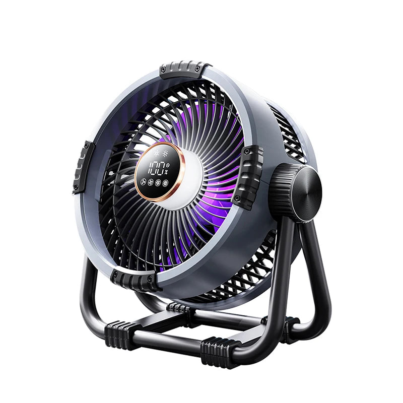New Multifunctional 6 in 1 Desktop Fan 20000mAh Outdoor Camping Fan Air Circulator 4 Speed Adjustment Wireless Tent Ceiling Fan