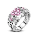 Classic 5 Color Authentic 925 Sterling Silver Ring Multicolor Love Heart Zircon Ring Wedding Jewelry Gift for Mother Anel Bijoux Smart_Life_Tech