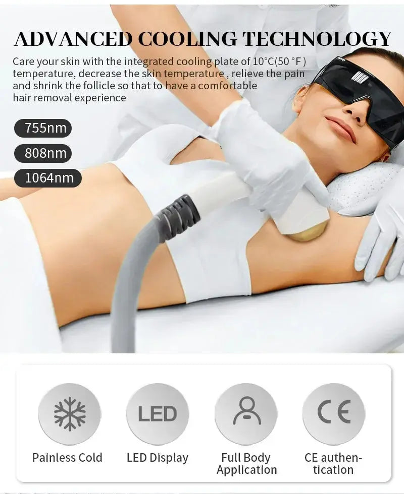 Portable Soprano 3000w Professional 808nm Diode Ice Titanium Laser Body Hair Removal Machine 2025 Smart_Life_Tech