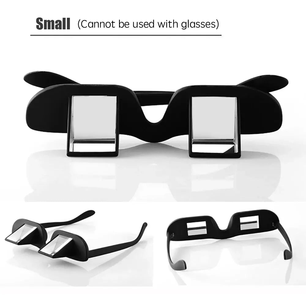 Amazing Lazy Creative Periscope Horizontal Reading Books Sit Glasses On Bed Lie Down View TV Myopia Usable Prism Spectacles Smart_Life_Tech