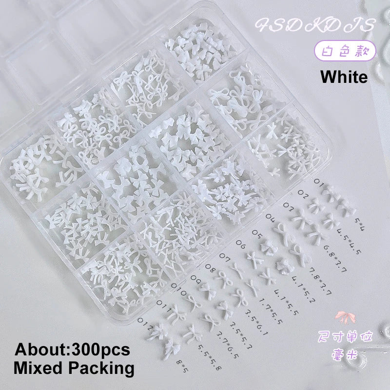 Ribbon Pearl Ball Nail Art Accessories Decorations Tools