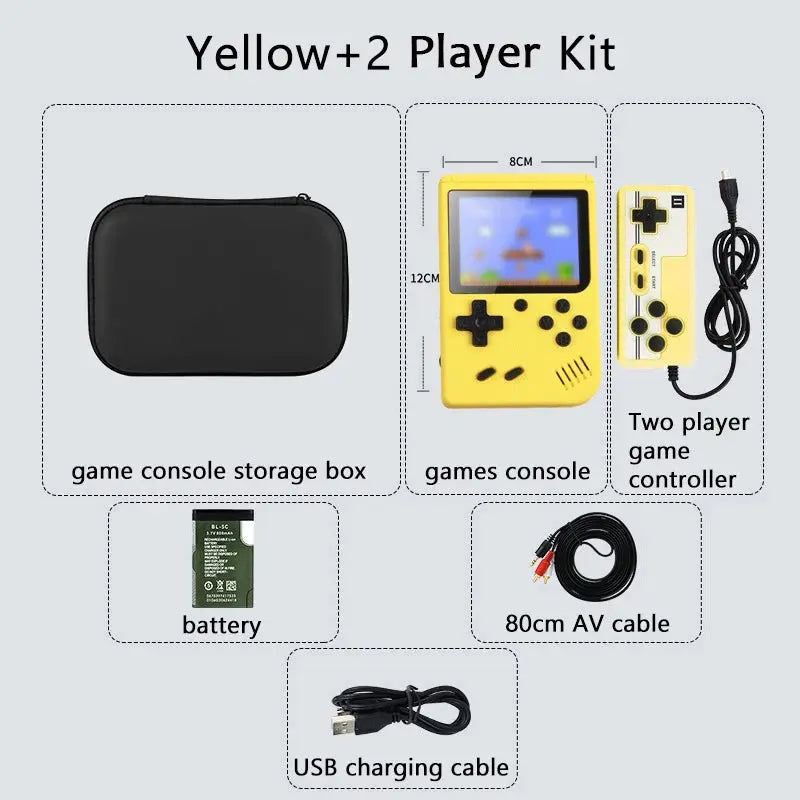 Built-in 500+ Classic arcade retro games Console for TV 5 inch Video Game Handheld Game Player for Game boy two player games Smart_Life_Tech