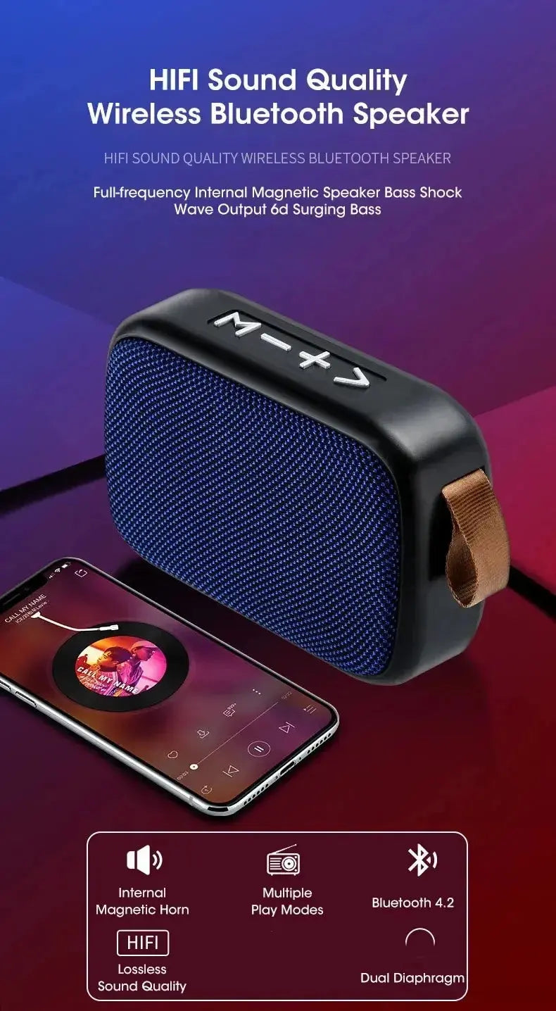 New Wireless  Speaker Outdoor Portable Subwoofer Mini Speaker Home Cloth Card Speaker Smart_Life_Tech