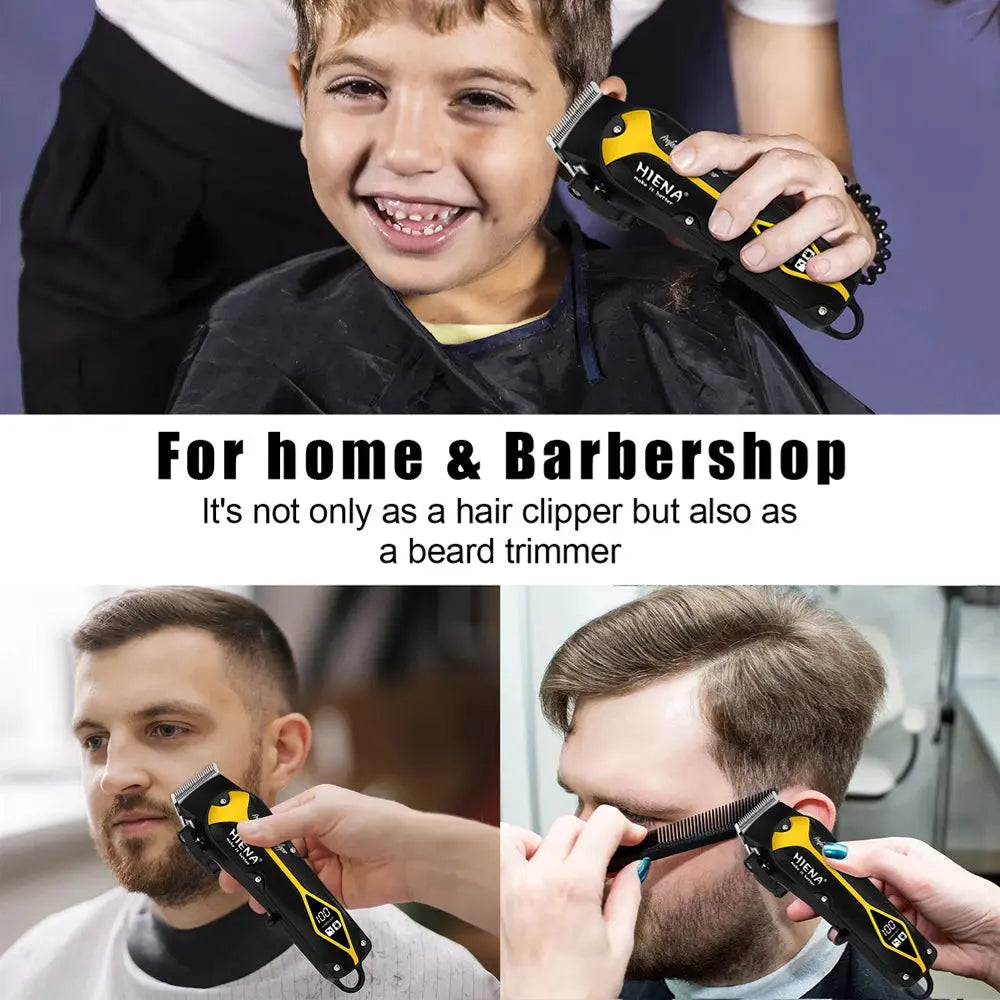 hiena Electric Hair Clipper Hair Cut Maching Wireless Trimmer men Professional Clipper Machine Rechargeable Hair Cut Smart_Life_Tech