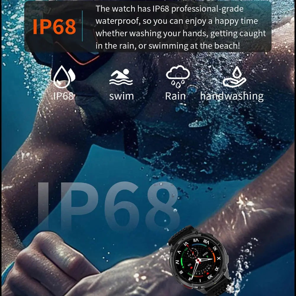 2026 New Military T-Rex3 Ultra 1100mAh Battery Smart Watch 5 ATM Waterproof Compass GPS Sports tracker Outdoors Smartwatches Smart_Life_Tech