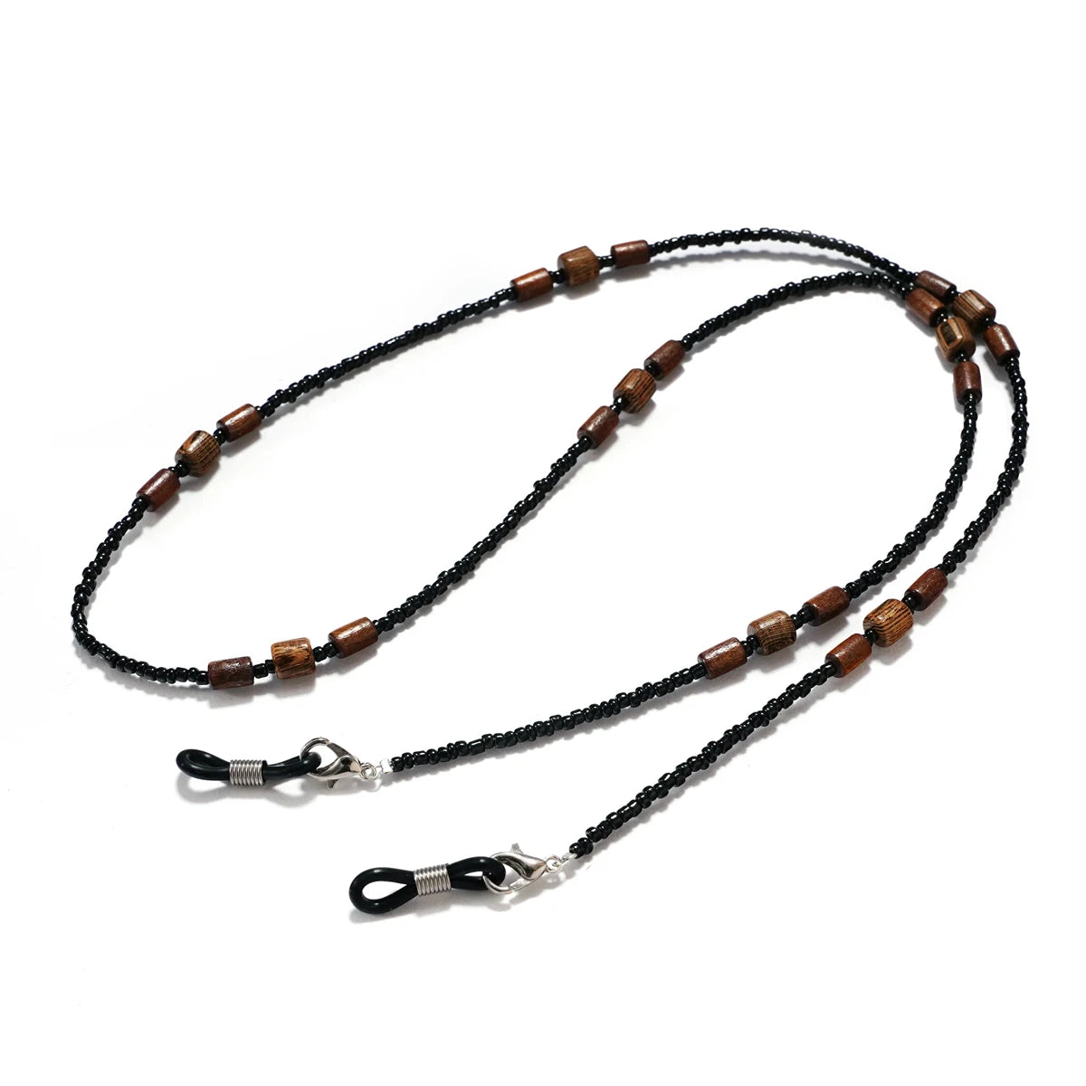 2022 New Wooden Beaded Glasses Chain for Women Fashion Lanyard Acrylic Mask Sunglassses  Strap Cord Hanging Neck Hold