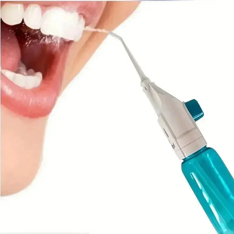 Household High Pressure Oral Irrigator Portable Teeth Clean Water Dental Floss Manual High Pressure Water Toothpick Smart_Life_Tech