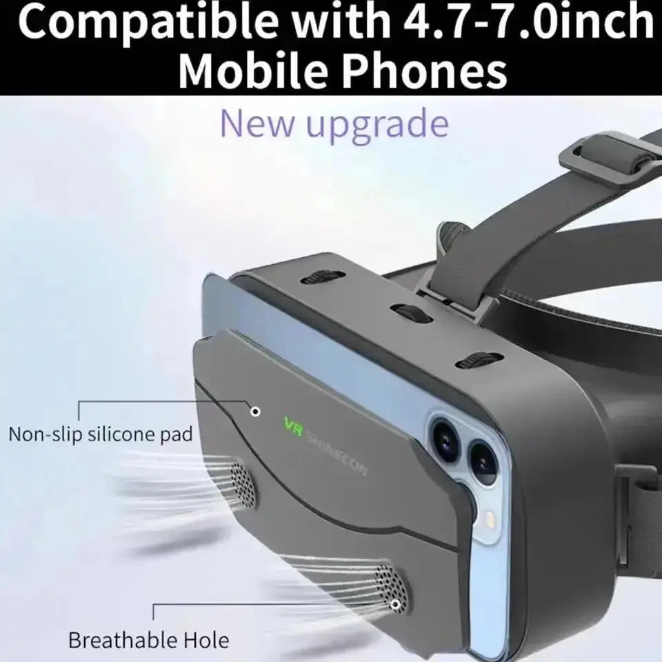 3D Virtual Reality VR Glasses Headset Devices Helmet Lenses Goggles Smart For Smartphones Phone Cell Mobile Game Viar Viewer Set Smart_Life_Tech