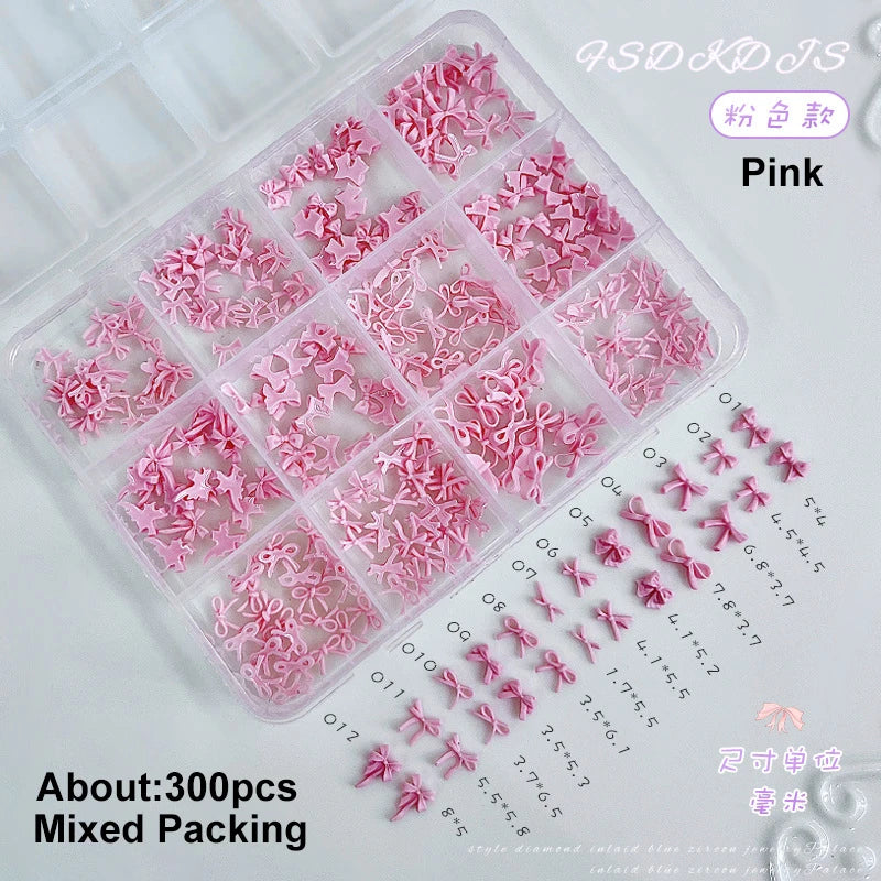 Ribbon Pearl Ball Nail Art Accessories Decorations Tools
